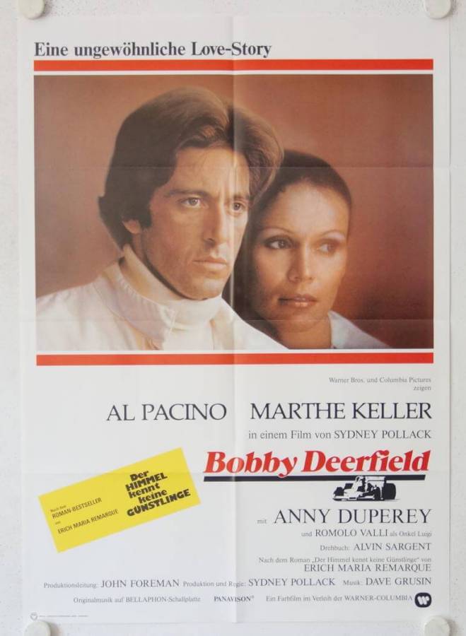 Bobby Deerfield originales deutsches Filmplakat